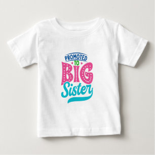 T-shirt Pour Bébé Promue grande sœur, révélation de la nouvelle gran