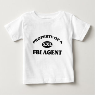 T-shirt Pour Bébé Propriété d'un AGENT DU FBI