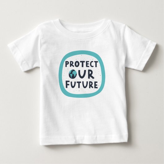 T-shirt Pour Bébé Protéger notre avenir (Devant)
