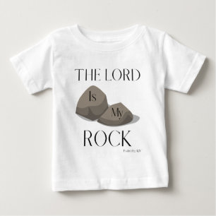 T-shirt Pour Bébé Psaume 18:2 Citation de l'Écriture biblique KJV