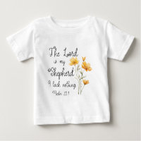 Psaume 23:1 Le Seigneur est mon Berger Fleur Jaune