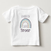 T-shirt Pour Bébé psst ik heb een geheimpje.. grote broer (Dos)