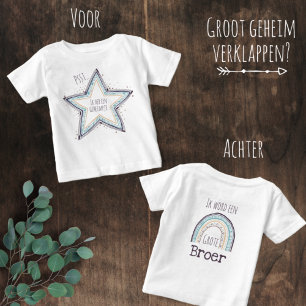 T-shirt Pour Bébé psst ik heb een geheimpje.. grote broer