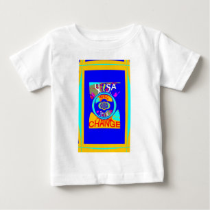 T-shirt Pour Bébé Psychedelic Groove : Pop Art Énergie Abstraite