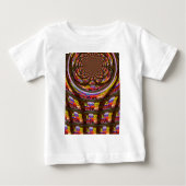 T-shirt Pour Bébé Psychédélique Pâques Kaleidoscope Art (Devant)