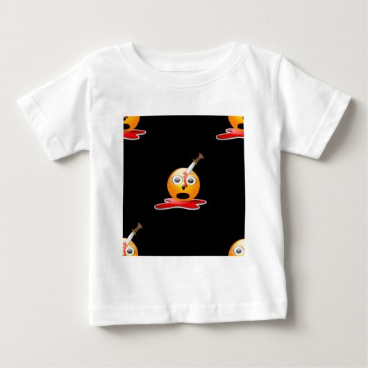T-shirt Pour Bébé psycho-émoji (Devant)
