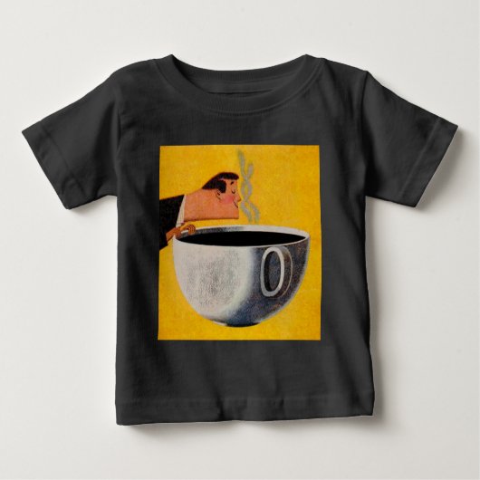T-shirt Pour Bébé Publicité ancienne pour café (Devant)