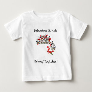 T-shirt Pour Bébé Pubs de vacances Dalmatin avec ruban rouge