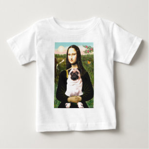 T-shirt Pour Bébé Pug 3 (faon) - Mona Lisa