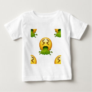 T-shirt Pour Bébé puking émoji