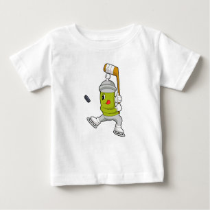 T-shirt Pour Bébé Pulvérisateur de glace Hockey sur glace bâton de h