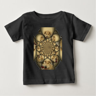 T-shirt Pour Bébé Puppy Kaleidoscope Art Print