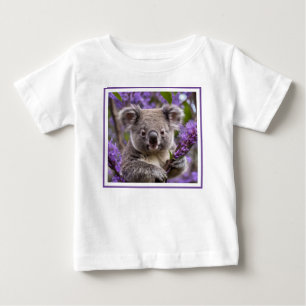 T-shirt Pour Bébé Purple Jacaranda Koala Ours,