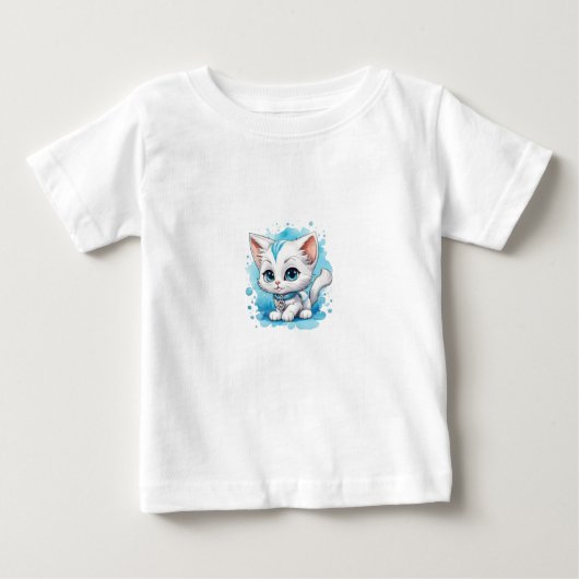 T-shirt Pour Bébé "Purr-parfaitement élégant : Feline Fine Apparel" (Devant)