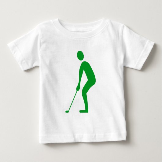 T-shirt Pour Bébé Putage - Vert laiton (Devant)