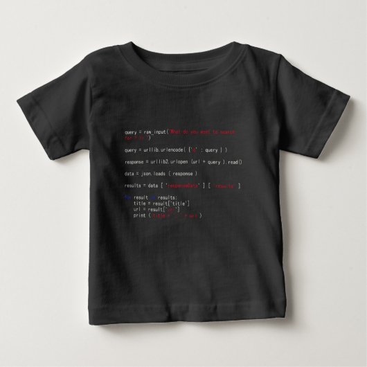 T-shirt Pour Bébé Python (Devant)