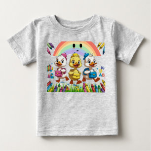 T-shirt Pour Bébé "Quacking into Kindergarten!" - Belle canard Retou