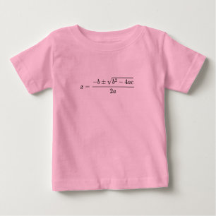 T-shirt Pour Bébé Quadratic Equation Design