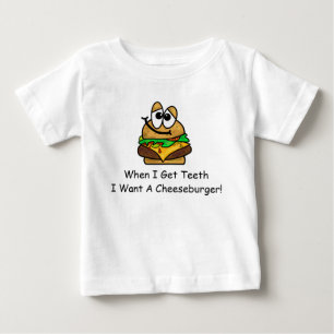 T-shirt Pour Bébé Quand j'obtiens des dents, je veux une chemise de