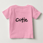 T-shirt Pour Bébé Quart (Cutie) (Dos)