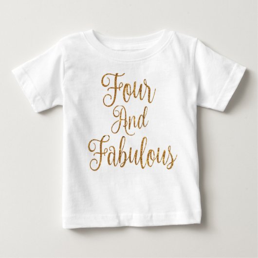 T-shirt Pour Bébé Quatre et fabuleux (Devant)