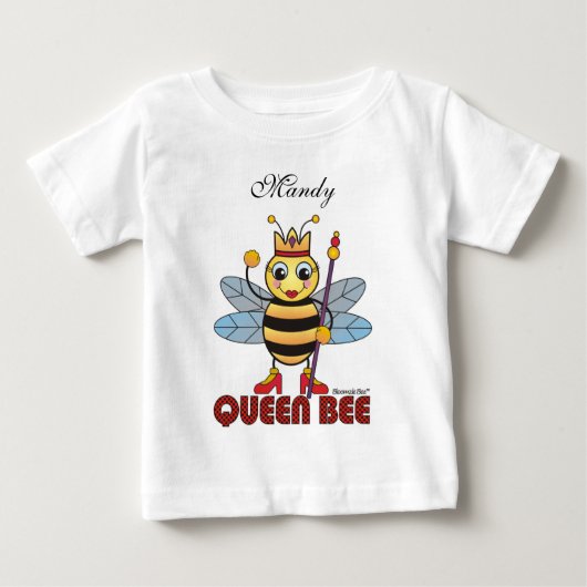 T-shirt Pour Bébé Queen Bee (Devant)