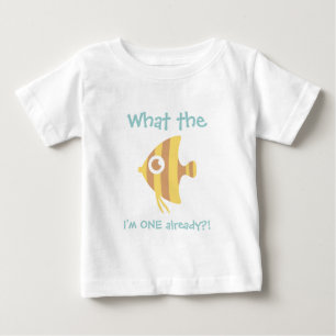T-shirt Pour Bébé Quel poisson je suis DÉJÀ UN AN, Premier Anniversa