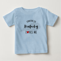 Quelqu'Un Au Kentucky M'Aime Carte T-shirt Bébé