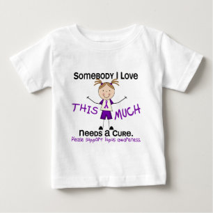 T-shirt Pour Bébé Quelqu'un que j'aime - Lupus (Fille)