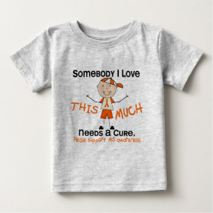 T-shirt Pour Bébé Quelqu'un que j'aime - MS (Garçon) Sclérose en pla