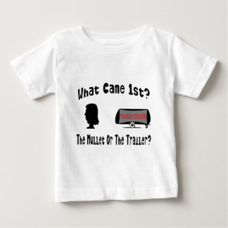 T-shirt Pour Bébé Qu'est venu ęr ? Le mulet ou la remorque ?