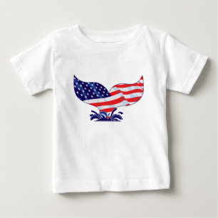 T-shirt Pour Bébé Queue patriotique