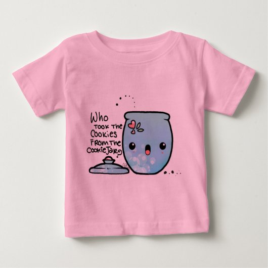T-shirt Pour Bébé Qui a volé les biscuits du CookieJar ! ? (Devant)