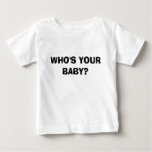 T-SHIRT POUR BÉBÉ QUI EST TON BÉBÉ ? (Devant)