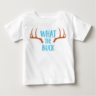 T-shirt Pour Bébé Quoi Le Buck, Antlers De Cerfs, Camping, Campeurs