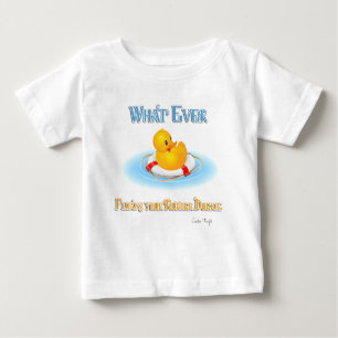 T-shirt Pour Bébé Quoi qu'il Flotte votre Duckie en caoutchouc