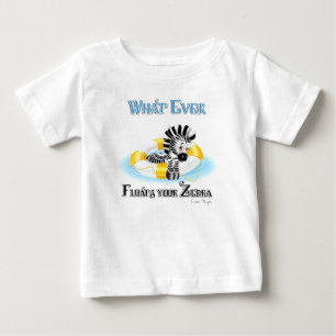 T-shirt Pour Bébé Quoi qu'il flotte votre Zebra 3