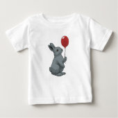 T-shirt Pour Bébé Rabbit with Balloon (Devant)