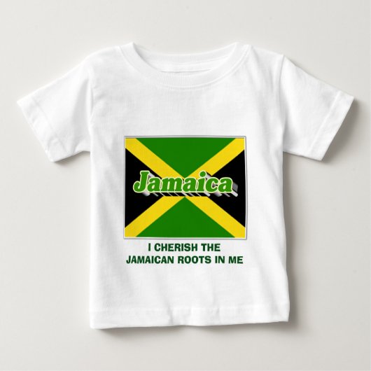 T-SHIRT POUR BÉBÉ RACINE JAMAÏCAINE (Devant)