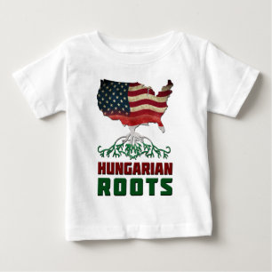 T-shirt Pour Bébé Racines hongroises américaines