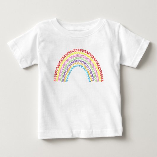 T-shirt Pour Bébé rainbow bubba (Devant)