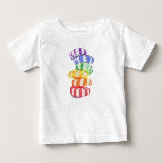 T-shirt pour bébé RAINBOW CANDY (Devant)