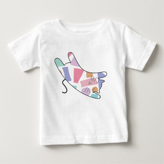 T-shirt Pour Bébé Rainbow Kitty (Devant)