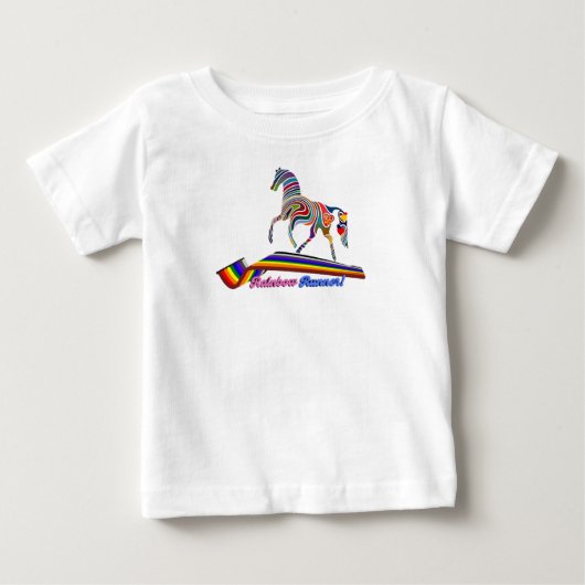 T-shirt Pour Bébé Rainbow Runner (Devant)