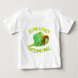 T-shirt Pour Bébé Ralentissez et facile qui est comment je roule