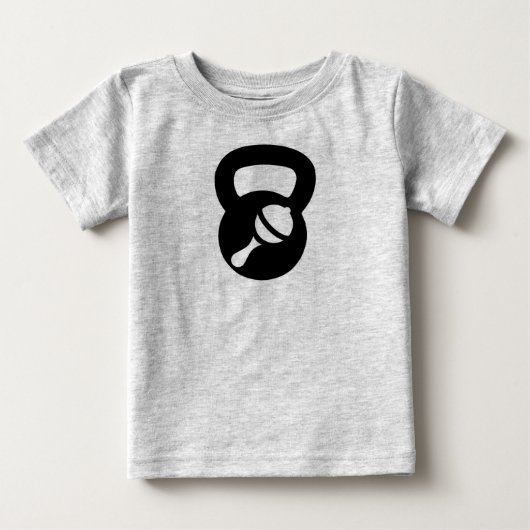 T-shirt Pour Bébé rameper bébé kettlebell (Devant)