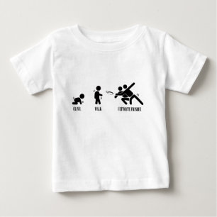 T-shirt Pour Bébé Rampement. Promenade. Frisbee final