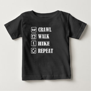 T-SHIRT POUR BÉBÉ RANDONNÉE DE RANDONNÉE DE CRAWL