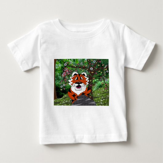 T-shirt Pour Bébé Randonner Notre Planète Eco-Team Tgrr Tiger Vêteme (Devant)
