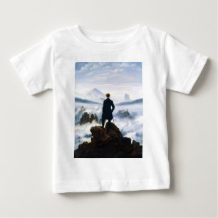 T-shirt Pour Bébé Randonneur au-dessus de la mer de brouillard, Casp
